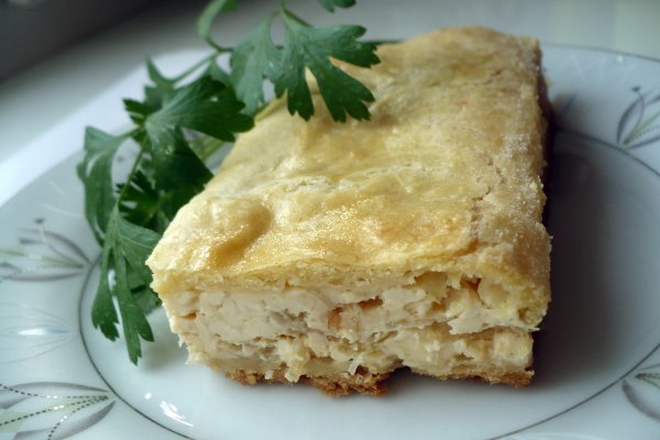 Пирог с плавленым сыром и луком Пирог с плавленым сыром и луком