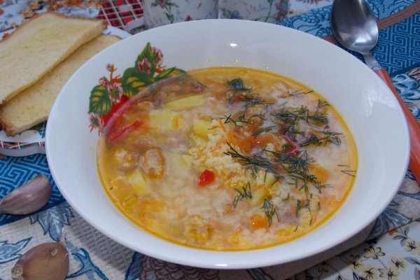Пшённый суп со шкварками