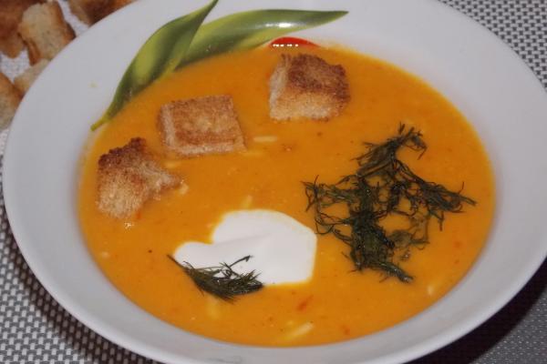 Овощной суп-пюре с сыром