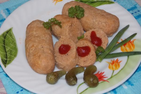 Домашние свино-куриные сардельки Домашние свино-куриные сардельки