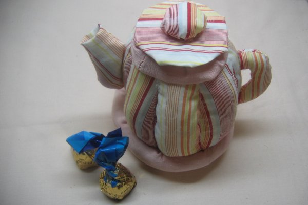 Делаем текстильный чайник для хранения чайных пакетиков