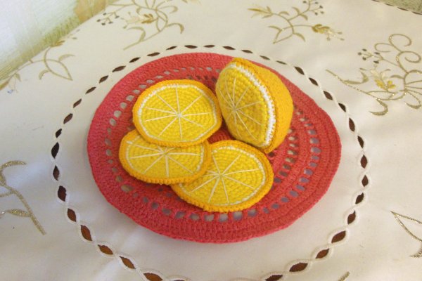 Мастер-класс по вязанию тарелки с апельсином