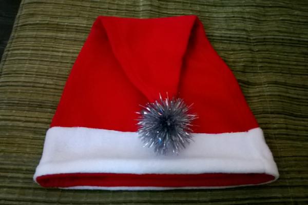 Новогодняя шапка-колпак для Санта Клауса своими руками