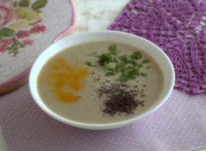 Крем-суп с грибами и картофелем