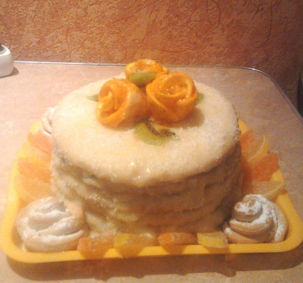 Рецепт торта «Фруктовый бриз»