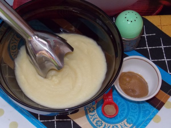 Постный майонез из яблок
