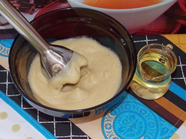 Постный майонез из яблок