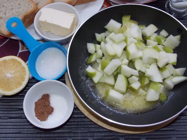 Как сделать гренки с яблоками. Смотреть фото Как сделать гренки с яблоками. Смотреть картинку Как сделать гренки с яблоками. Картинка про Как сделать гренки с яблоками. Фото Как сделать гренки с яблоками