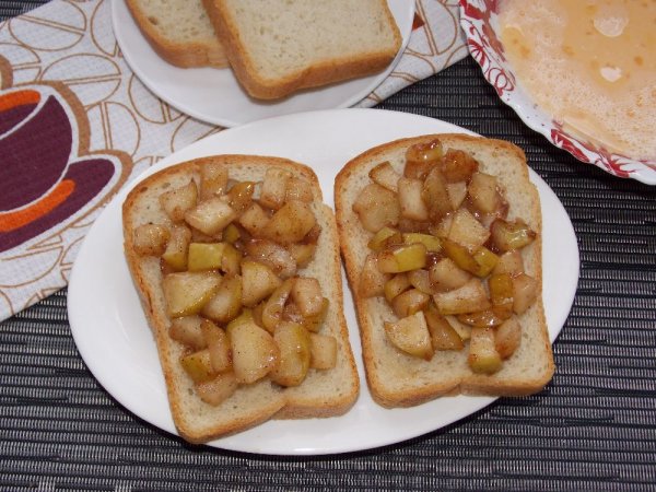 Как сделать гренки с яблоками. Смотреть фото Как сделать гренки с яблоками. Смотреть картинку Как сделать гренки с яблоками. Картинка про Как сделать гренки с яблоками. Фото Как сделать гренки с яблоками